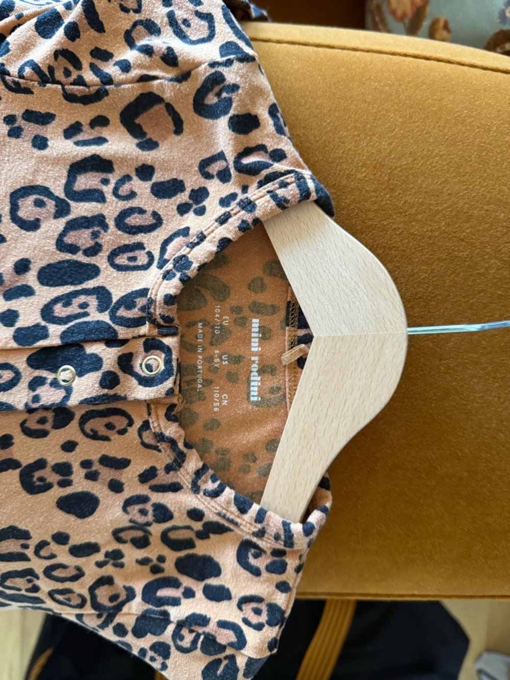 Two Mini Rodini Leopard Print Tops - Picture 5 of 5